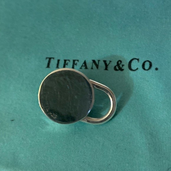 ***Tiffany & Co Custom Blue Star Sapphire on Round Lock Charm *** - Picture 5 of 5
